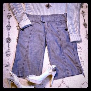 Chambray Bermuda Shorts